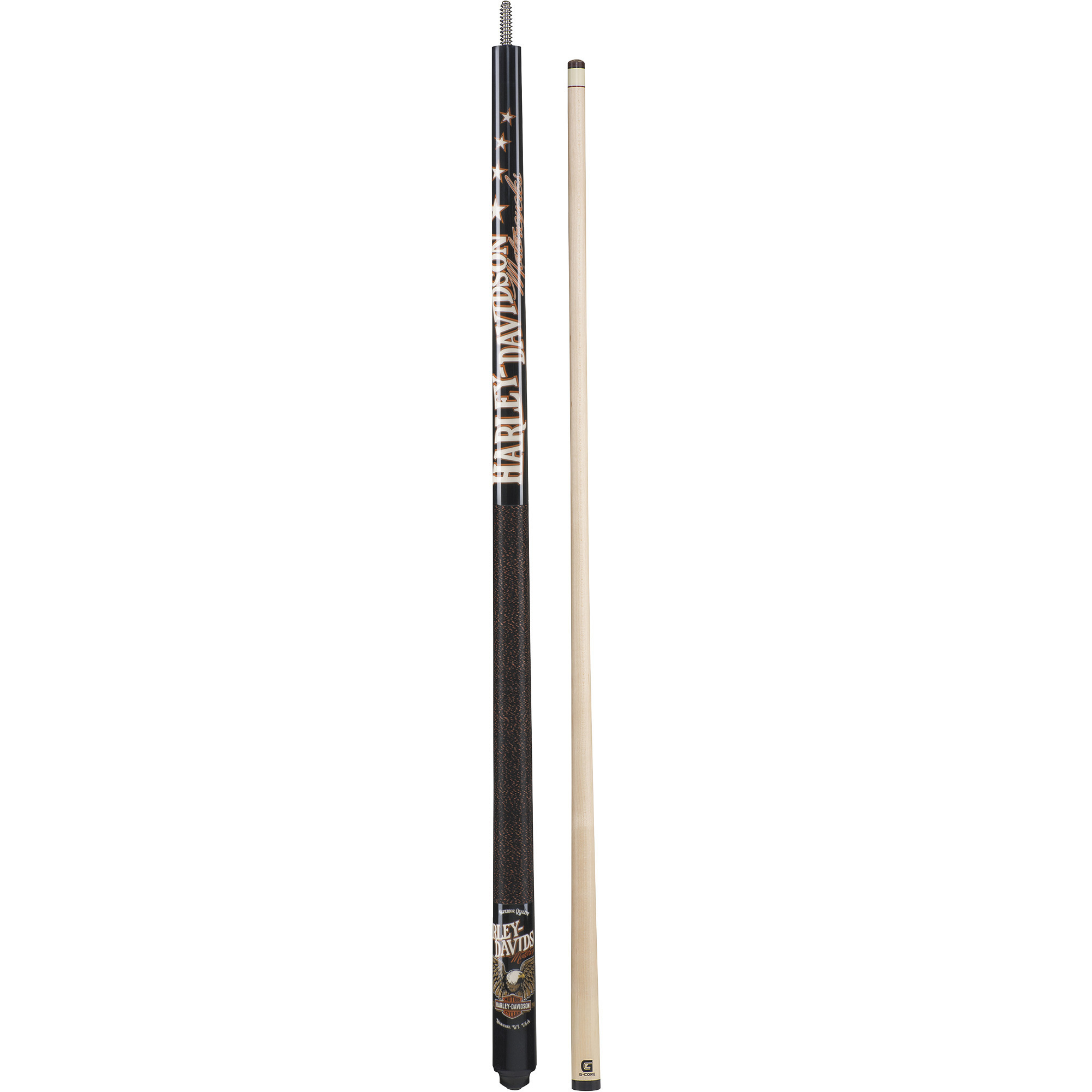 Harley-Davidson 19-Oz. Eagle Billiard/Pool Cue, 2-Pc., 58in.L, Model# HDL-11438